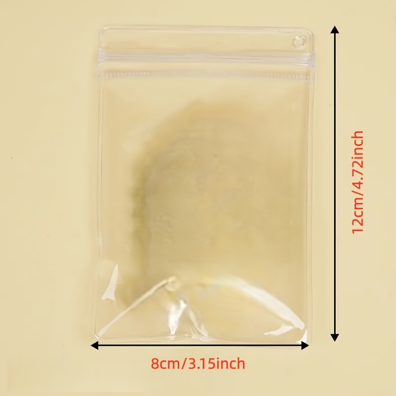 10pcs Hanging Transparent Jewelry Storage Bags